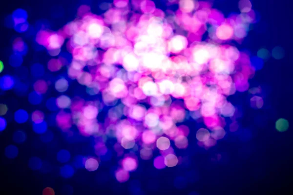 Noche Navidad Colorida Ciudad Luz Negro Superposición Fondo Bokeh Holográfico — Foto de Stock