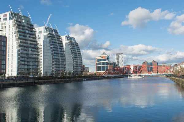 Salford Quays Manchester — Zdjęcie stockowe