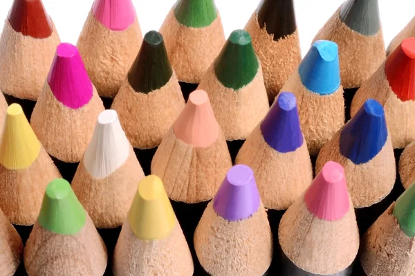 Close up of a group of colored pencils. — Stock Photo, Image