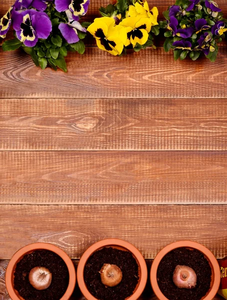 bahar çiçekleri ahşap tablo. 