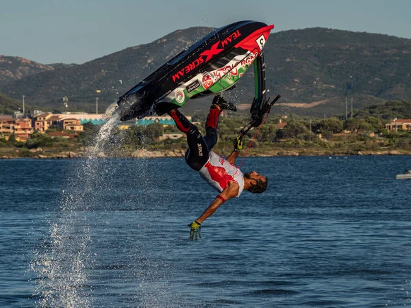 Olbia, İtalya - Haziran 02 - 2019 Aquabike Dünya Şampiyonası Grand Prix İtalya