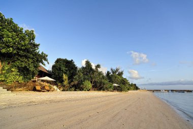 Doğayla çevrili güzel bir tatil köyünün resmi.