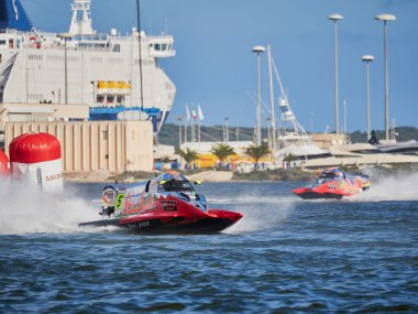 Olbia, İtalya - 14 Ekim 2022 F1 H2O Dünya Şampiyonası Grand Prix İtalya