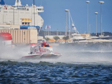 Olbia, İtalya - 14 Ekim 2022 F1 H2O Dünya Şampiyonası Grand Prix İtalya