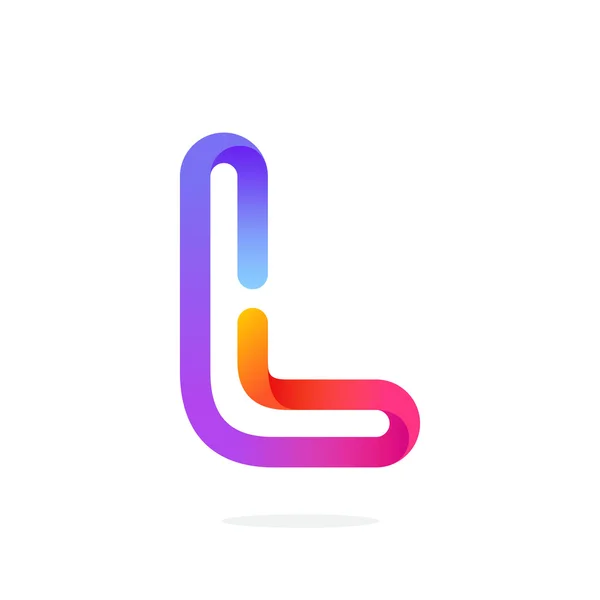 Πολύχρωμο λογότυπο γράμμα L. — Διανυσματικό Αρχείο