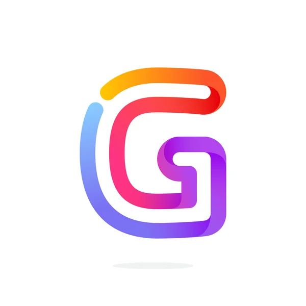 G letter colorful logo. — Stock Vector