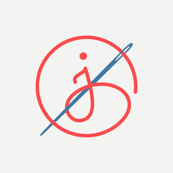J letter logo — Stock Vector