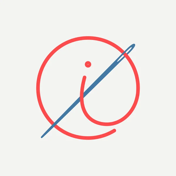 I lettre logo — Image vectorielle