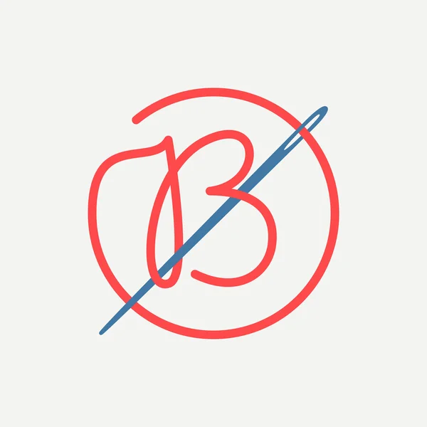 Logo litery B — Wektor stockowy