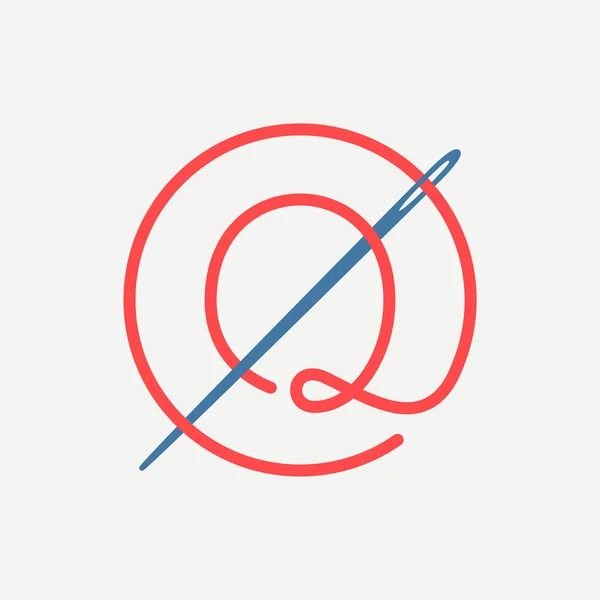 Q litera logo — Wektor stockowy