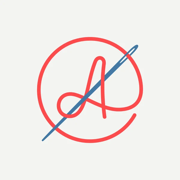 Brief van een logo — Stockvector