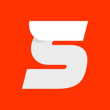 S harfi kırmızı bir kanatta logolu.