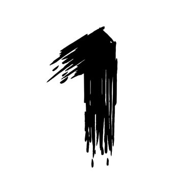 Keçeli kalemle boyalı bir numara.