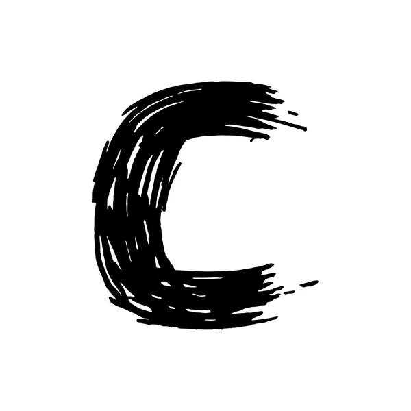 フェルト ペンで C の文字が描かれました。. — ストックベクタ