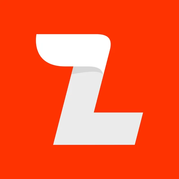 Logotipo da letra L com uma asa no vermelho . —  Vetores de Stock