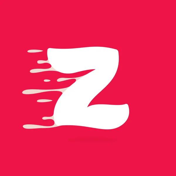 牛乳 Z 文字ロゴ. — ストックベクタ