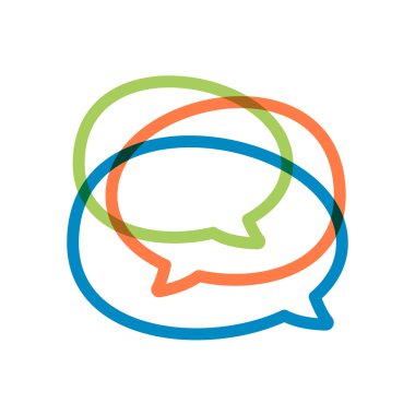 Konuşma balonu hat logosu.