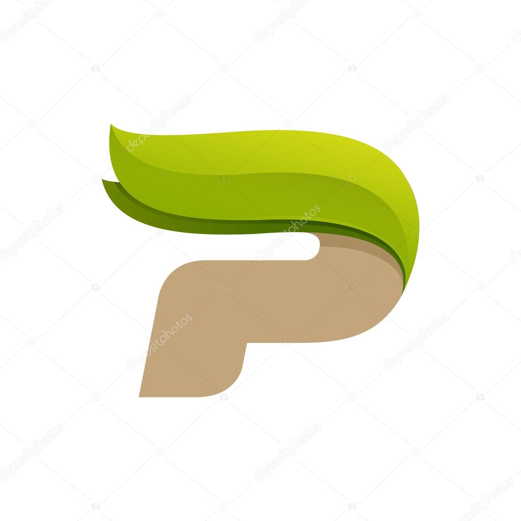 P Letter Logo With Green Leaves Stock Vector Image By C Kaer Dstock P Letter Logo With Green Leaves Stock Vector Image By C Kaer Dstock