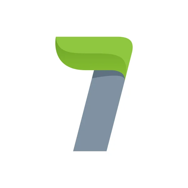 Dopis jsem logo s zelený list. — Stockový vektor