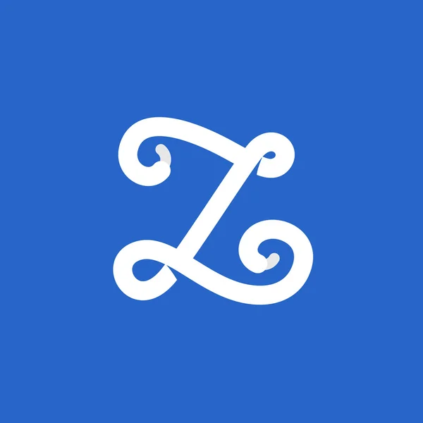 Λογότυπο γράμμα Z σχηματίζεται από κορδονιών του παπουτσιού. — Διανυσματικό Αρχείο