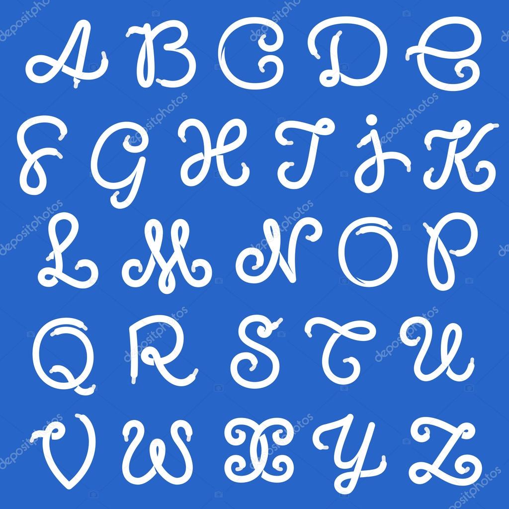 Shoe lace alphabet letters Stock Vector Image by ©kaer_dstock 108398040