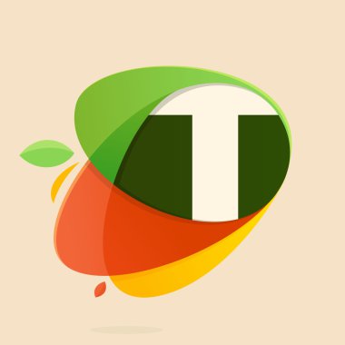 T harfi ile sağlıklı gıda şekilleri.