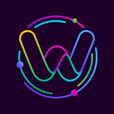 Atomlar yörüngeler W harfi.