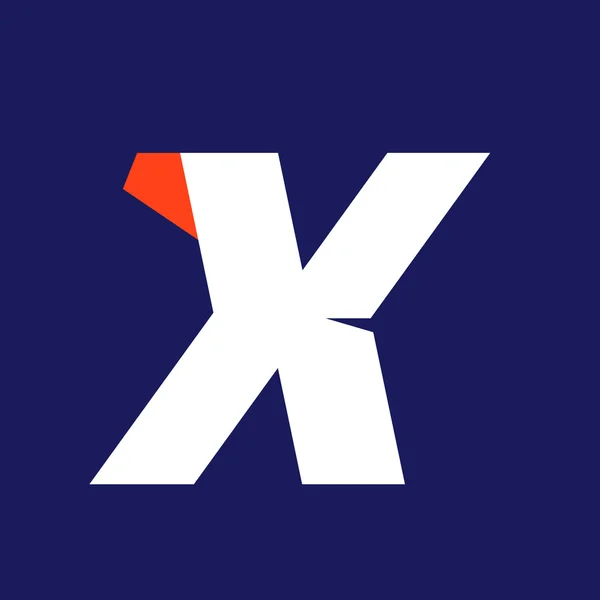 X letter sport logo design template. — Stock Vector