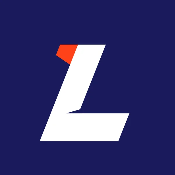 L carta esporte logotipo modelo de design . —  Vetores de Stock