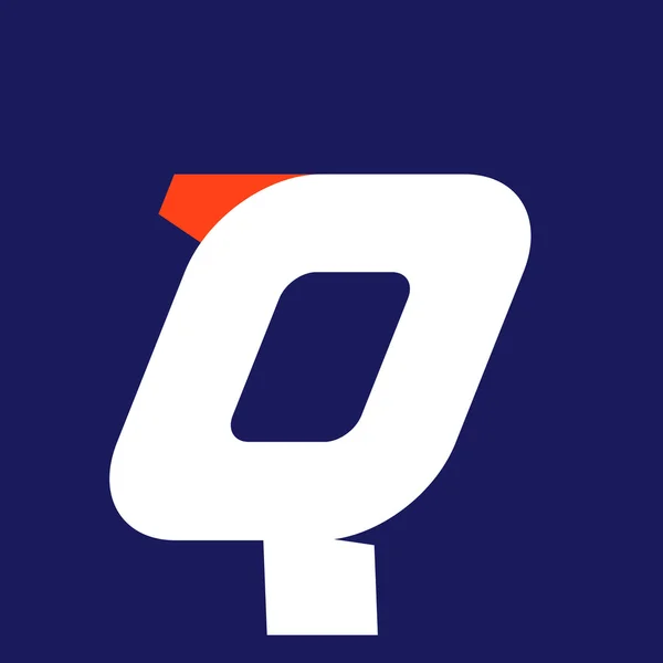 Q πρότυπο σχεδίασης λογότυπο αθλητισμού γράμμα. — Διανυσματικό Αρχείο
