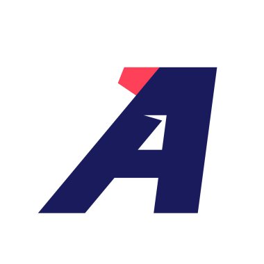 A harfi çalışma logo tasarım şablonu.