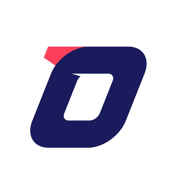 O letter run logo design template. — Stock Vector