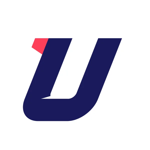 Modelo de design de logotipo de execução de letra U . —  Vetores de Stock
