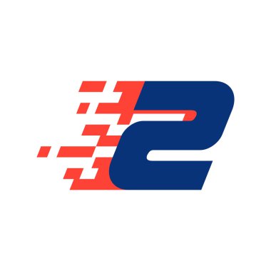 İki numaralı logosunu görmeniz gerekir. Soyut damalı bayrağı ile sayı.