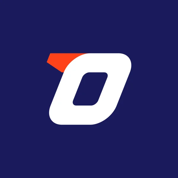Logótipo número zero. Logotipo do número esporte . — Vetor de Stock