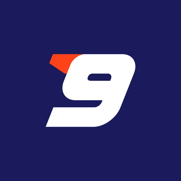 Логотип номер один. Логотип спортивного номера . — стоковий вектор