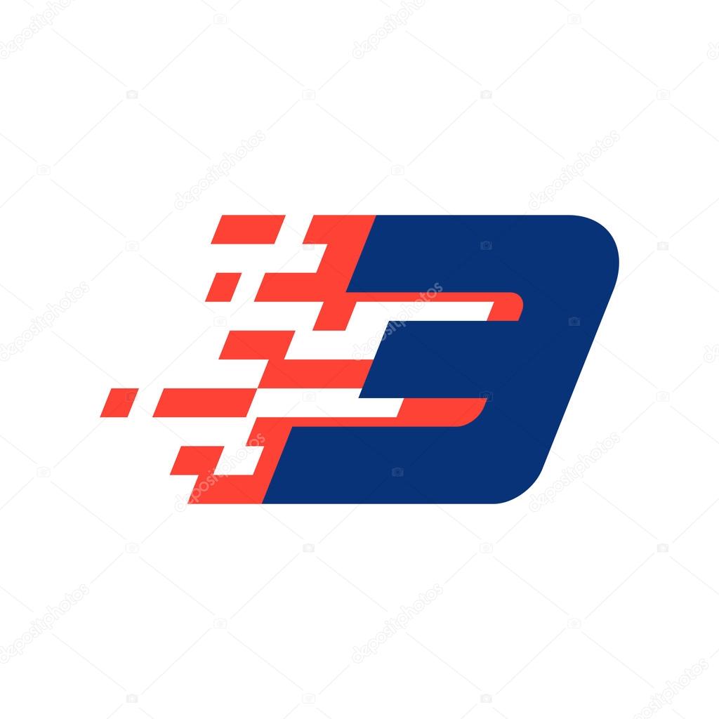 Sport number. Vector sport style typeface for sportswear, sports club, app icon, corporate identity, labels or posters.