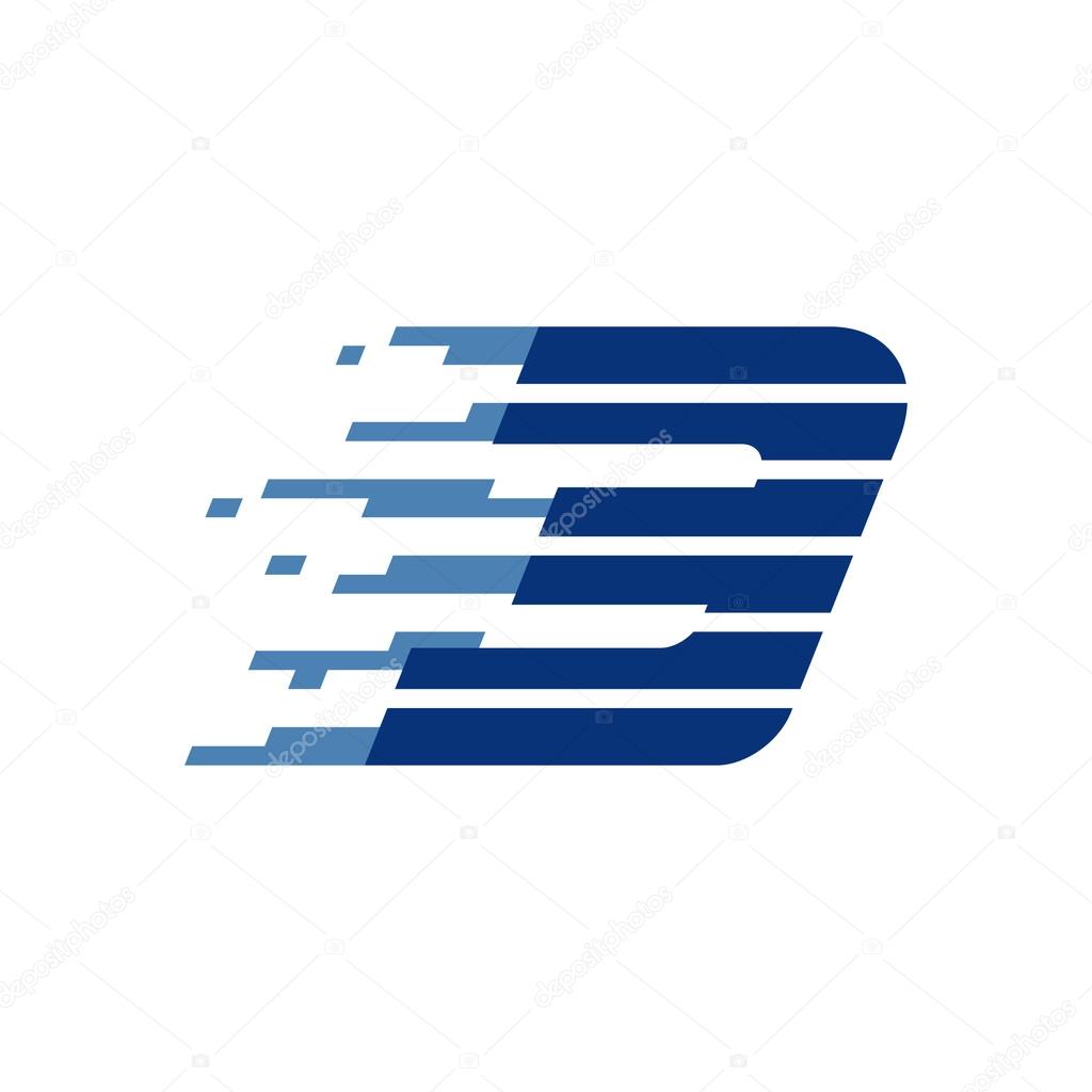 Sport number. Vector sport style typeface for sportswear, sports club, app icon, corporate identity, labels or posters.