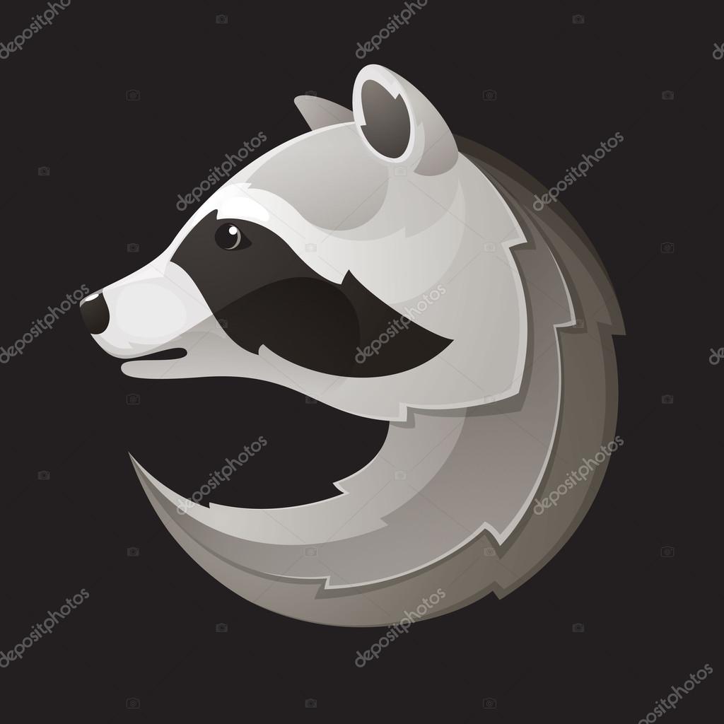 Raccoon design template elements for your sportswear, sports club, app icon, corporate identity, labels or posters.