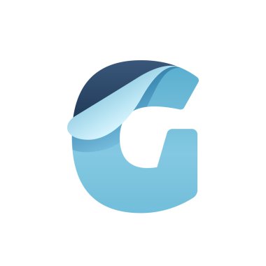 G kağıt mektup katlanmış köşeye ile.