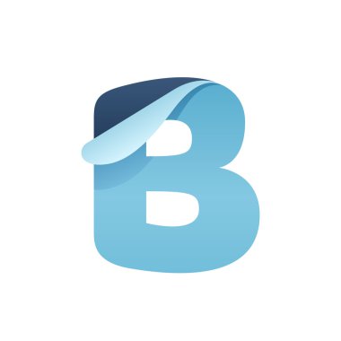 B kağıt mektup katlanmış köşeye ile.