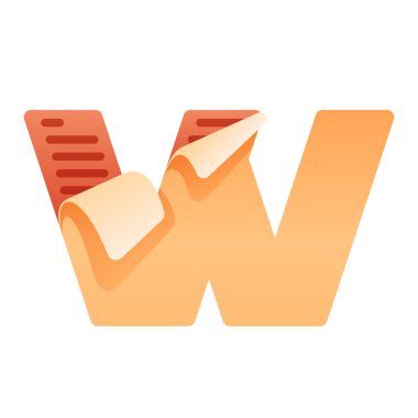 Görev listesi simgesi ile W harfi 