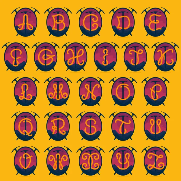Logo delle lettere dell'alfabeto — Vettoriale Stock
