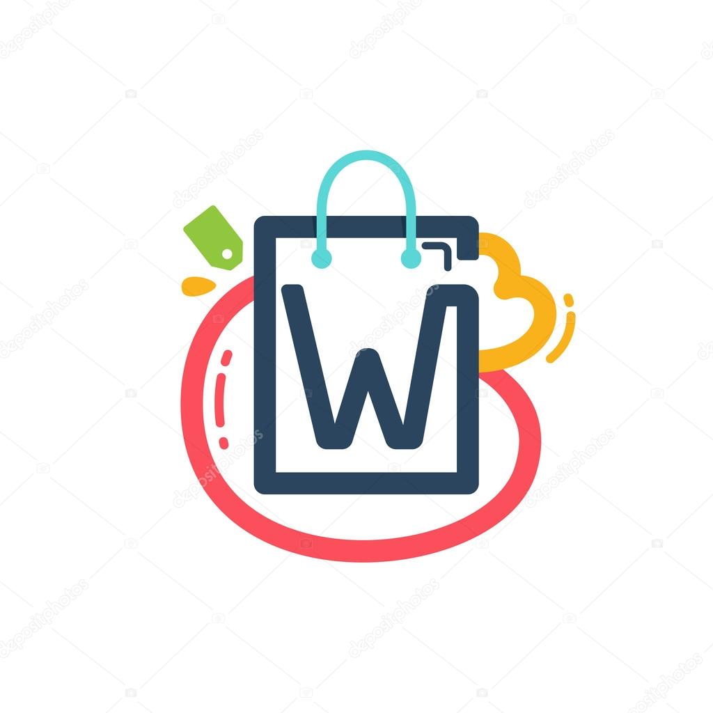 Vector design element for tag, card, corporate identity, label or poster.