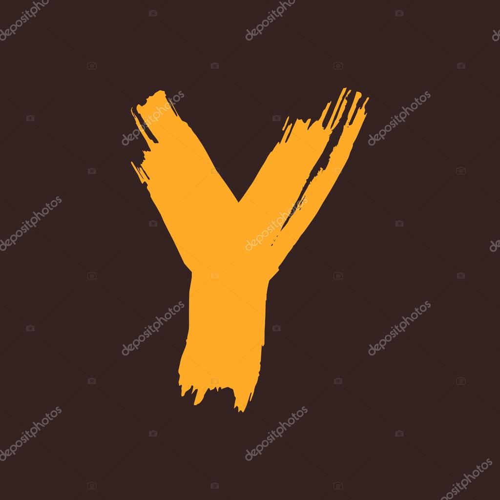 Hand drawn letter. Vector letter for use in cards, labels, posters or prints.