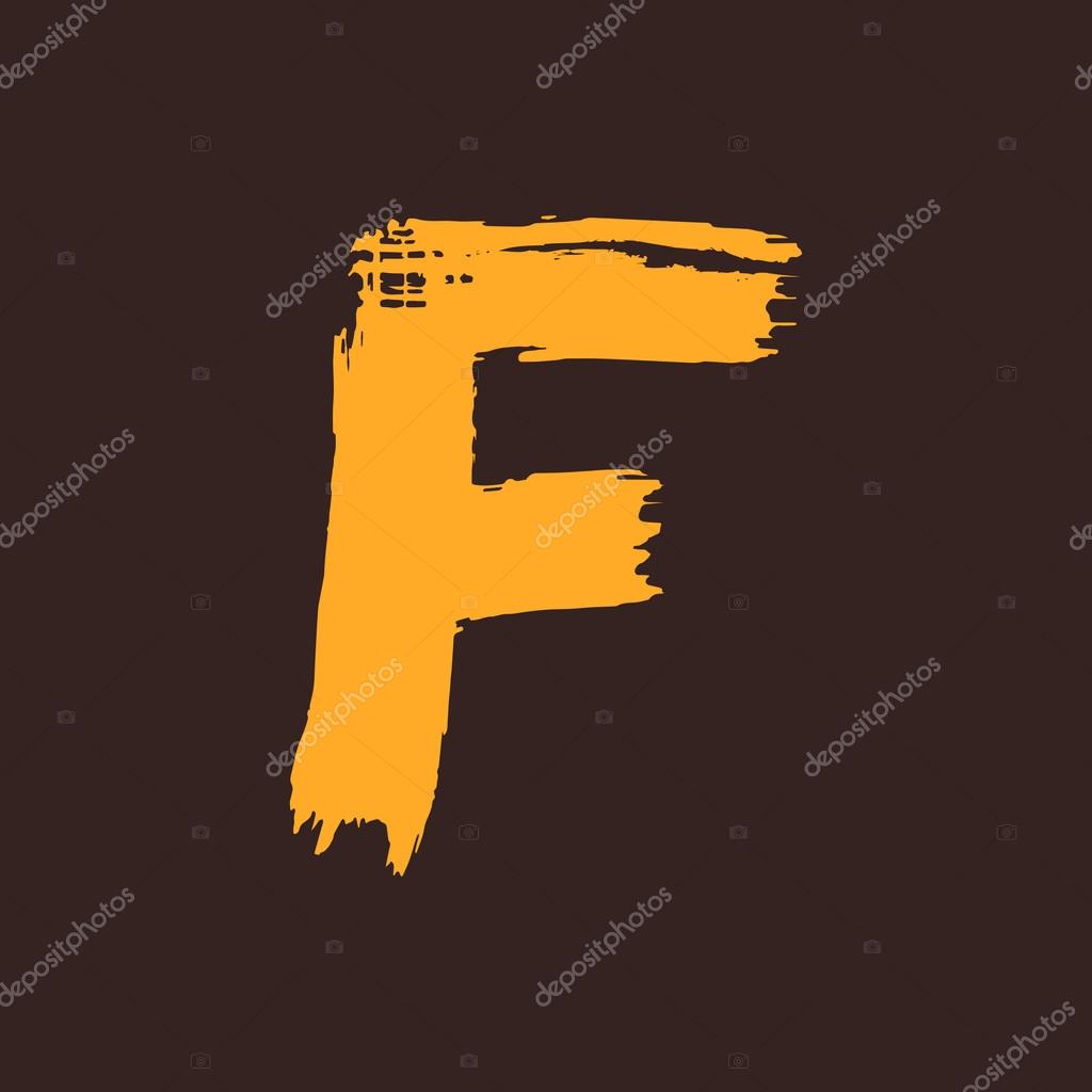 Hand drawn letter. Vector letter for use in cards, labels, posters or prints.