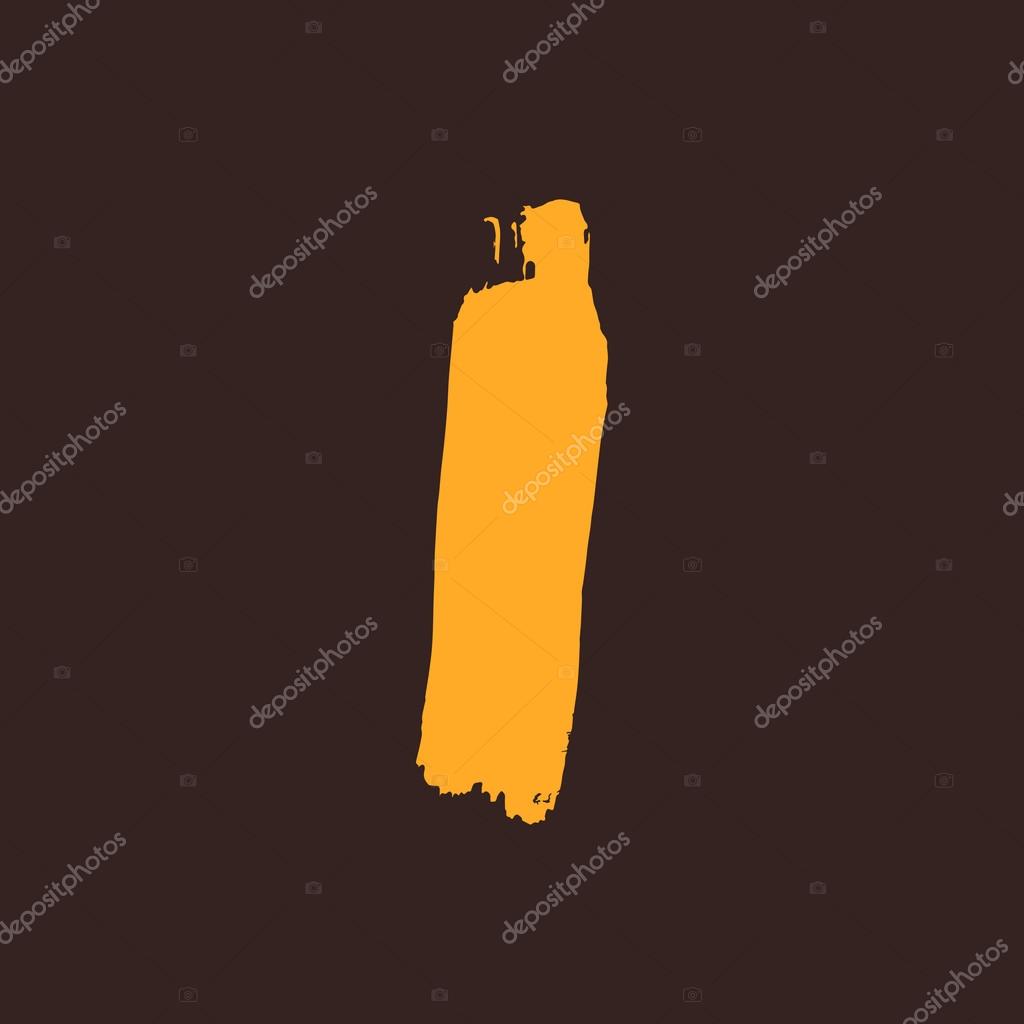 Hand drawn letter. Vector letter for use in cards, labels, posters or prints.