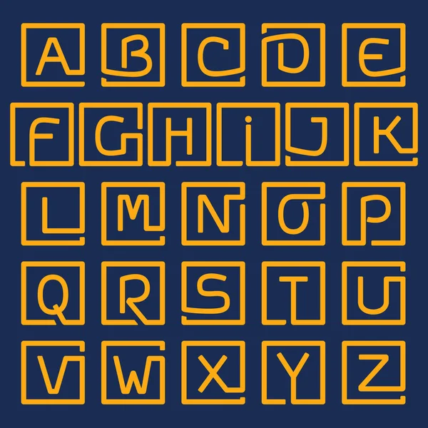 Alphabet Buchstaben Logo — Stockvektor