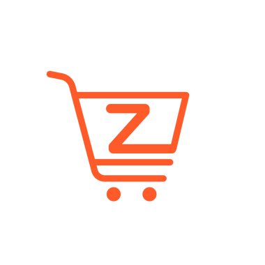 Z letter with Shopping cart icon.