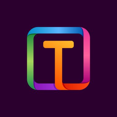 Karetde T harfi renkli logo.